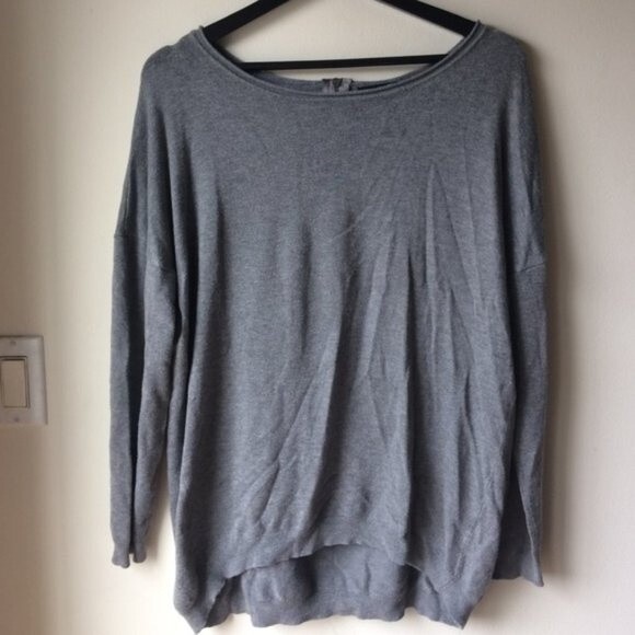 Gray Crewneck Light Sweater - Picture 3 of 5